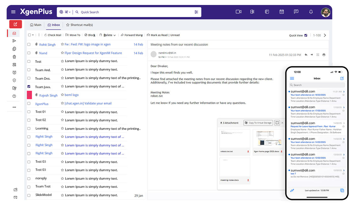 Email Dashboard Demo