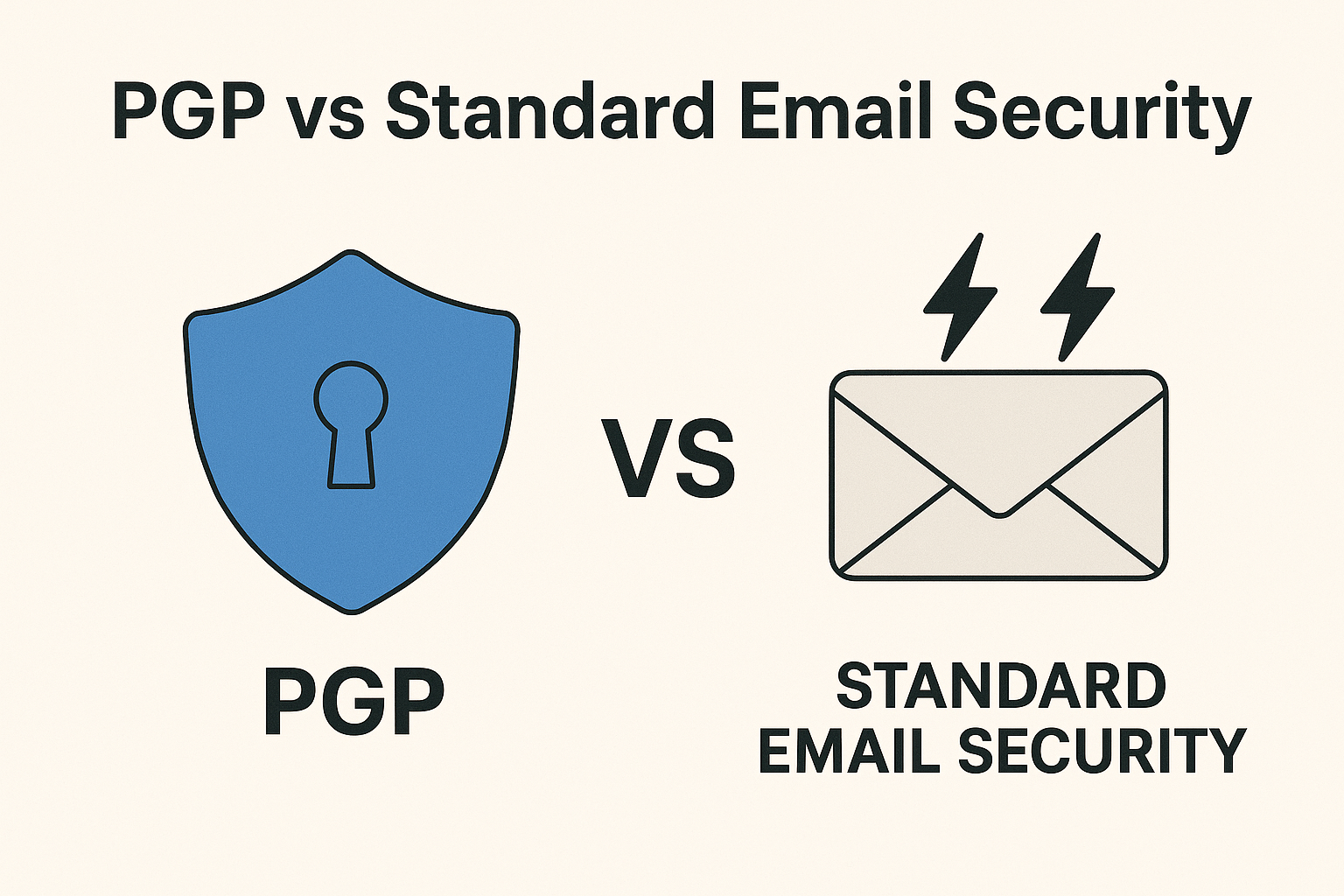 PGP vs Standard Email Security PGP vs Standard Email Security