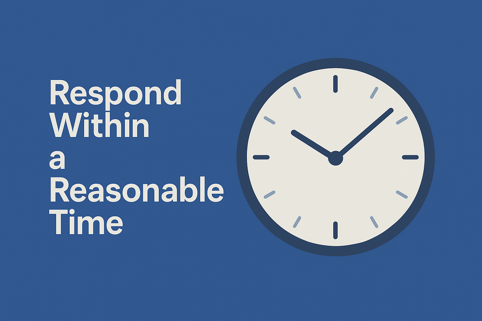 Respond Within a Reasonable Time